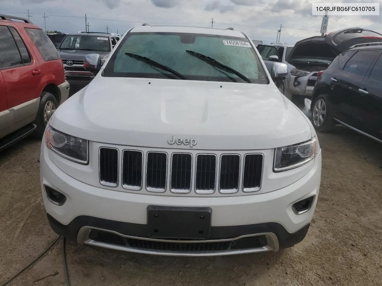 2015 Jeep Grand Cherokee Limited VIN: 1C4RJFBG6FC610705 Lot: 74558104