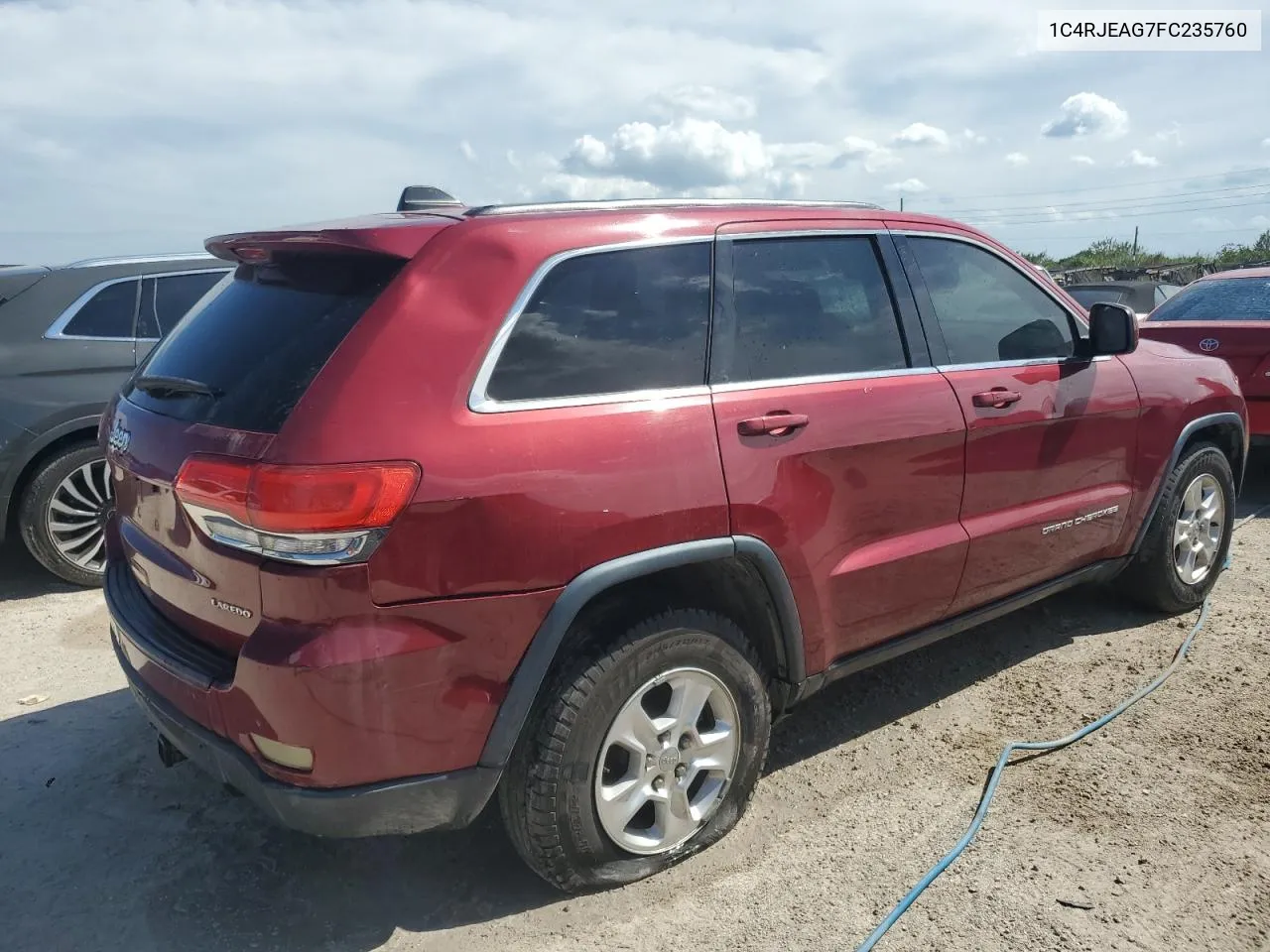 2015 Jeep Grand Cherokee Laredo VIN: 1C4RJEAG7FC235760 Lot: 74637854