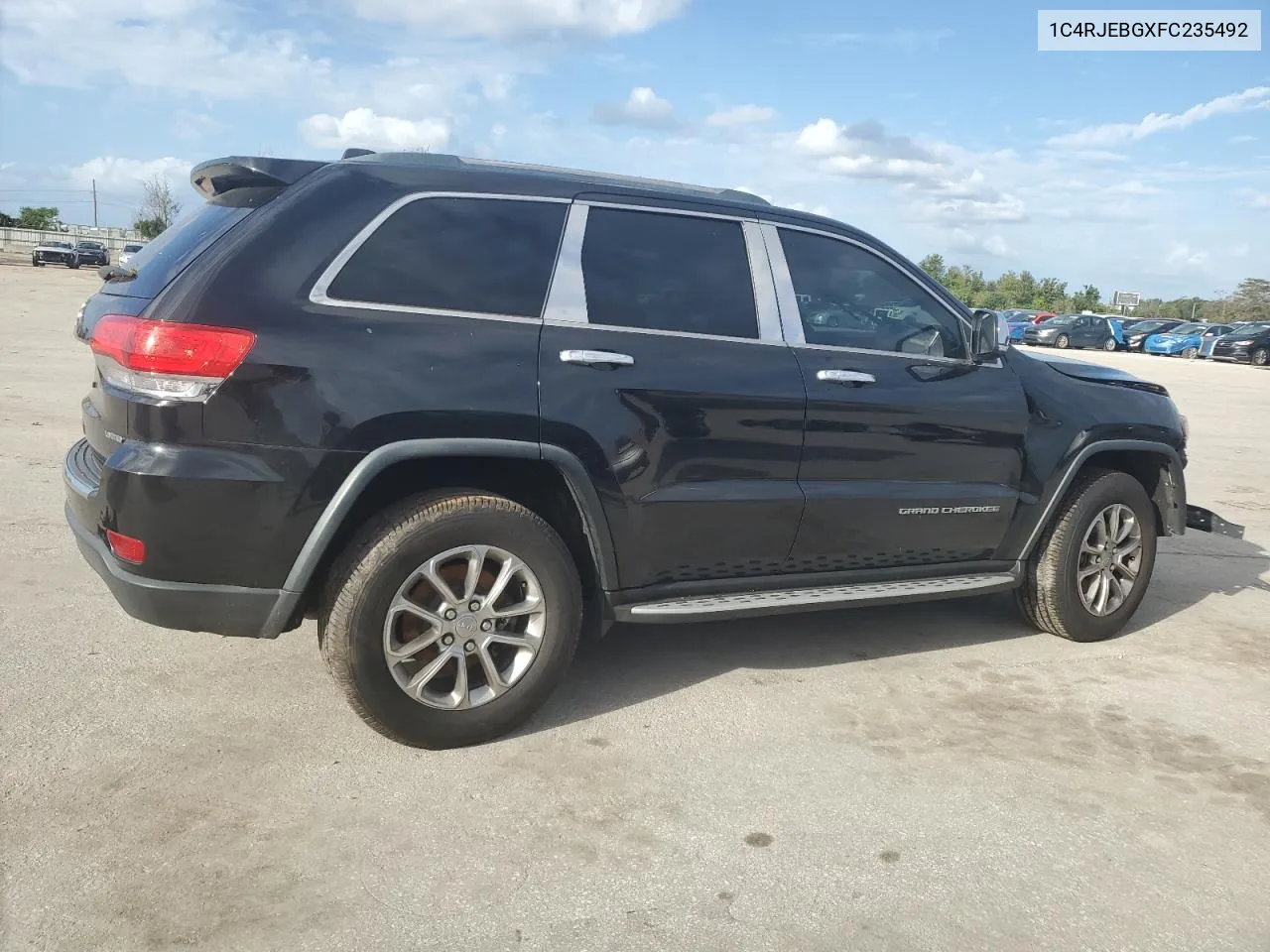 2015 Jeep Grand Cherokee Limited VIN: 1C4RJEBGXFC235492 Lot: 75299674