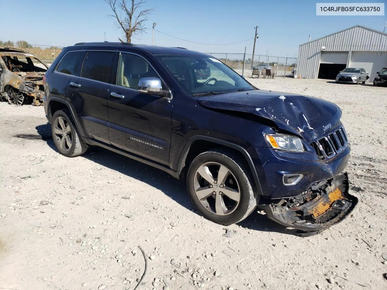 2015 Jeep Grand Cherokee Limited VIN: 1C4RJFBG5FC633750 Lot: 75318654