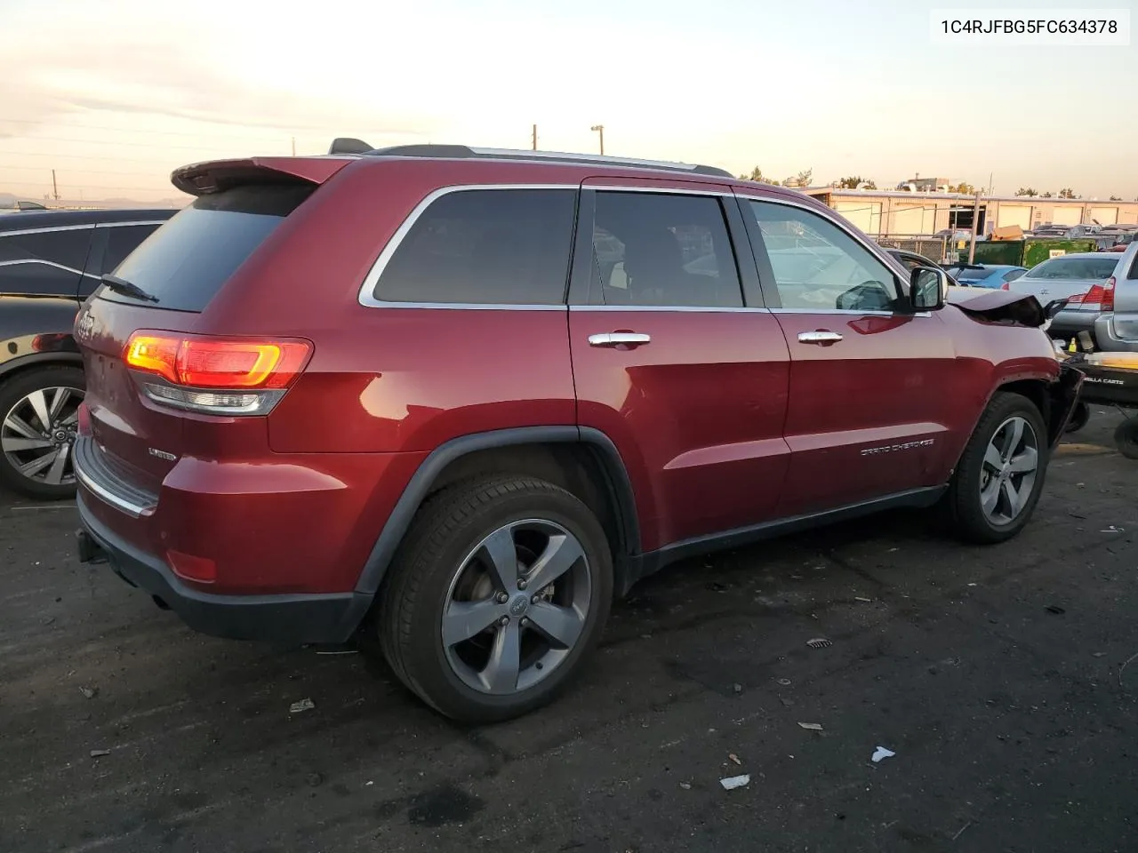 2015 Jeep Grand Cherokee Limited VIN: 1C4RJFBG5FC634378 Lot: 75355794