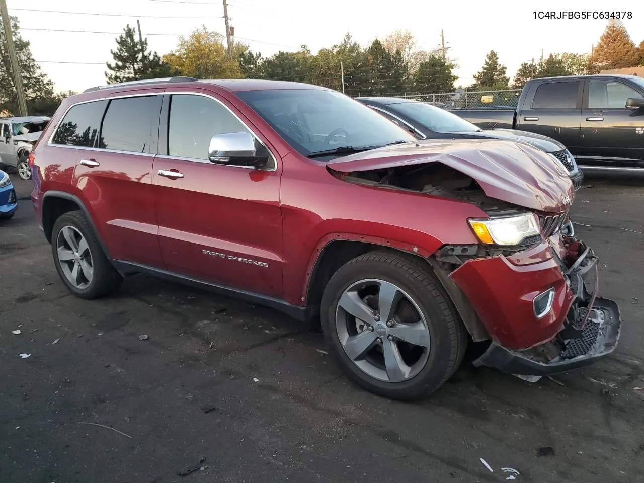 2015 Jeep Grand Cherokee Limited VIN: 1C4RJFBG5FC634378 Lot: 75355794