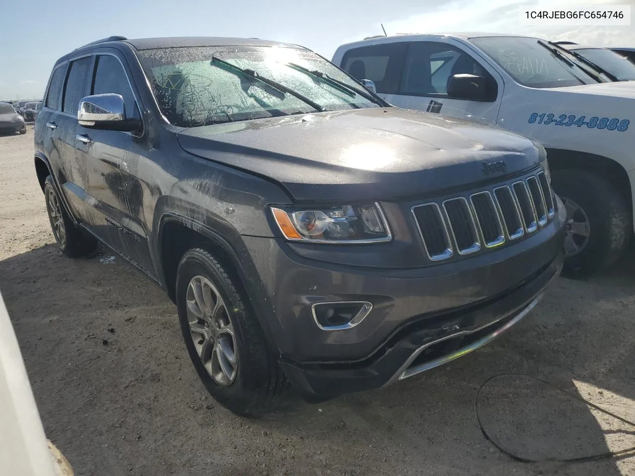 2015 Jeep Grand Cherokee Limited VIN: 1C4RJEBG6FC654746 Lot: 75403614