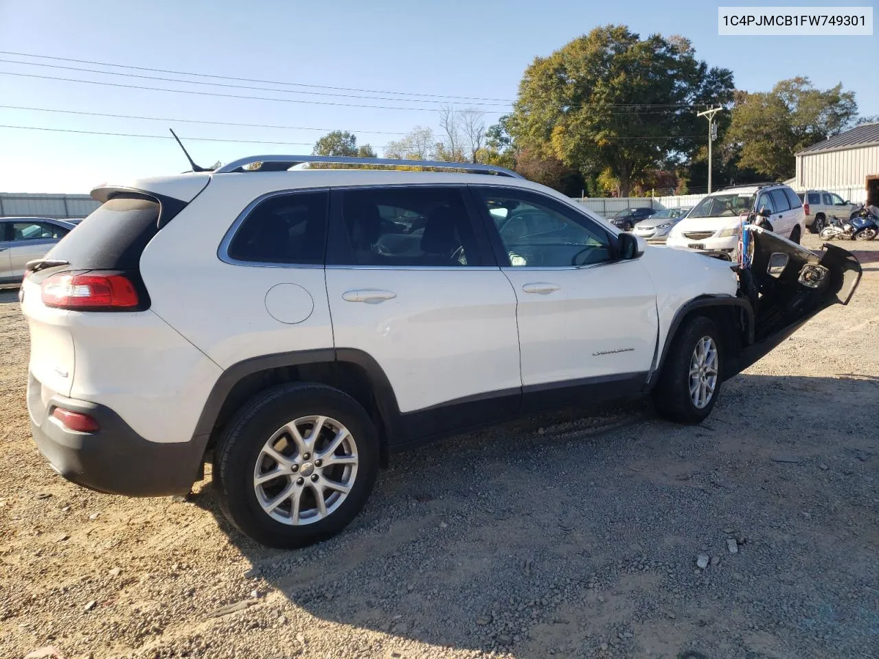 2015 Jeep Cherokee Latitude VIN: 1C4PJMCB1FW749301 Lot: 75492464