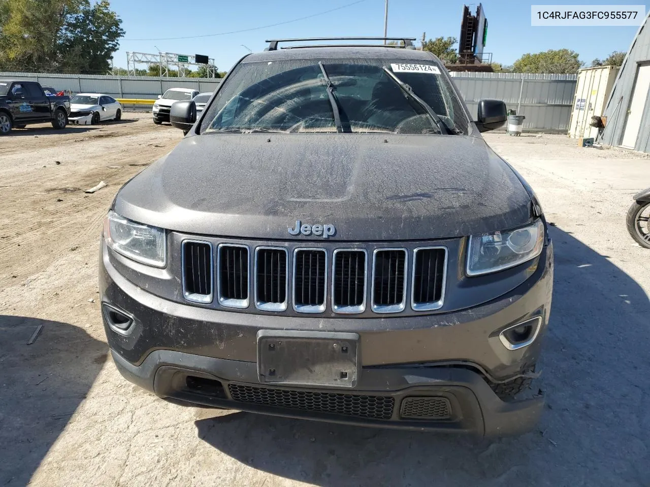 2015 Jeep Grand Cherokee Laredo VIN: 1C4RJFAG3FC955577 Lot: 75556124