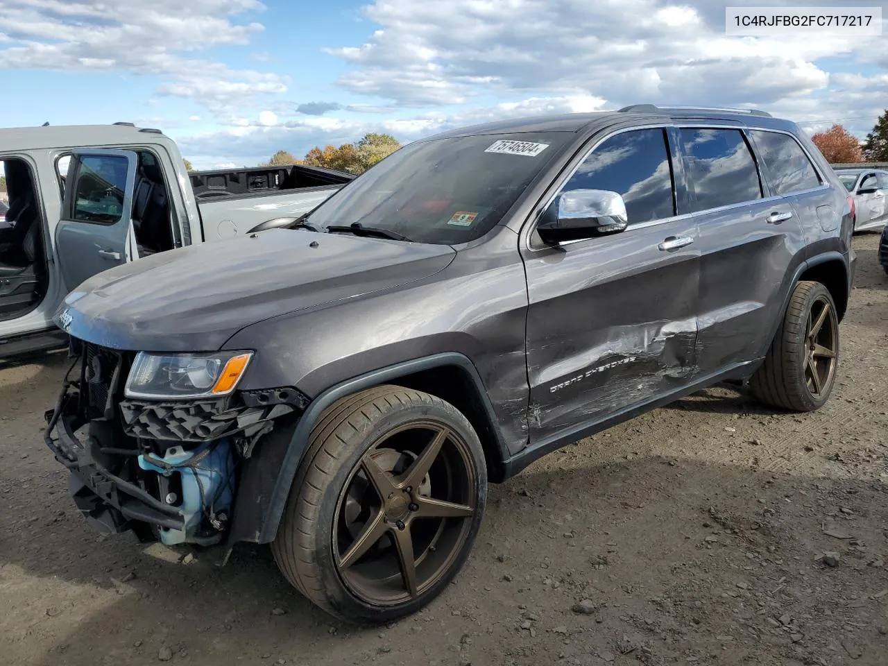 2015 Jeep Grand Cherokee Limited VIN: 1C4RJFBG2FC717217 Lot: 75746504