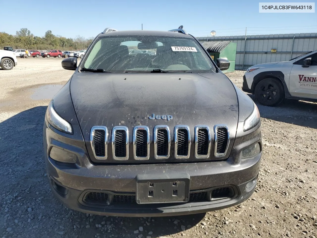 1C4PJLCB3FW643118 2015 Jeep Cherokee Latitude