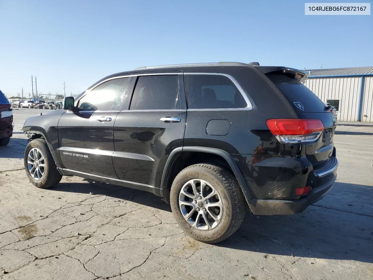 2015 Jeep Grand Cherokee Limited VIN: 1C4RJEBG6FC872167 Lot: 75789024