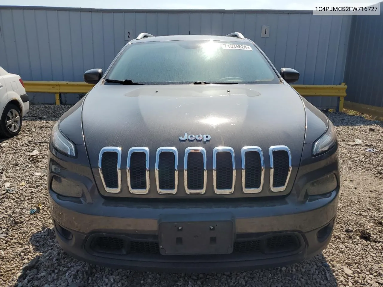 2015 Jeep Cherokee Latitude VIN: 1C4PJMCS2FW716727 Lot: 75825514