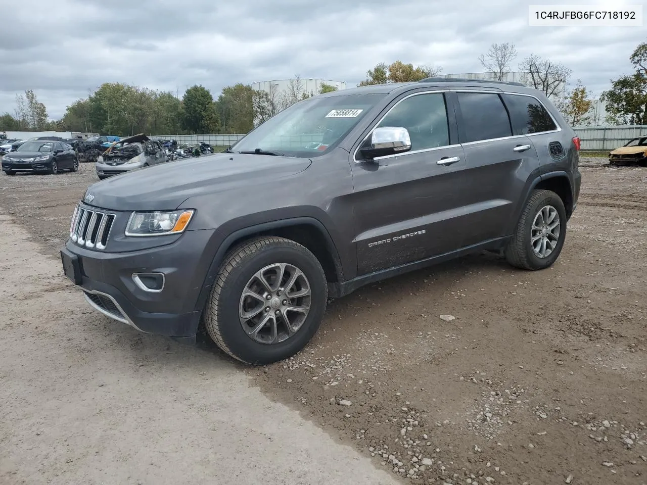 2015 Jeep Grand Cherokee Limited VIN: 1C4RJFBG6FC718192 Lot: 75858814