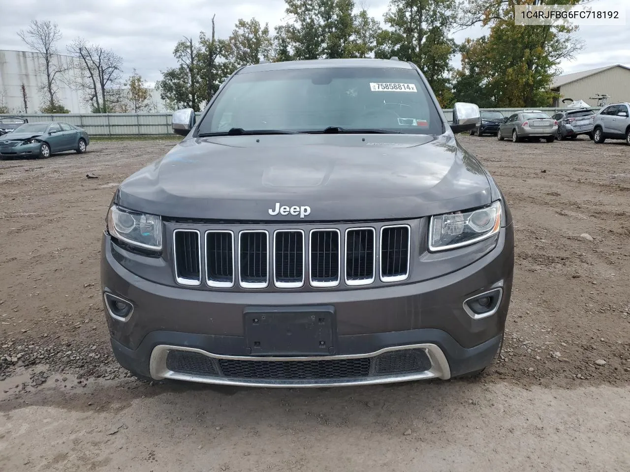 2015 Jeep Grand Cherokee Limited VIN: 1C4RJFBG6FC718192 Lot: 75858814