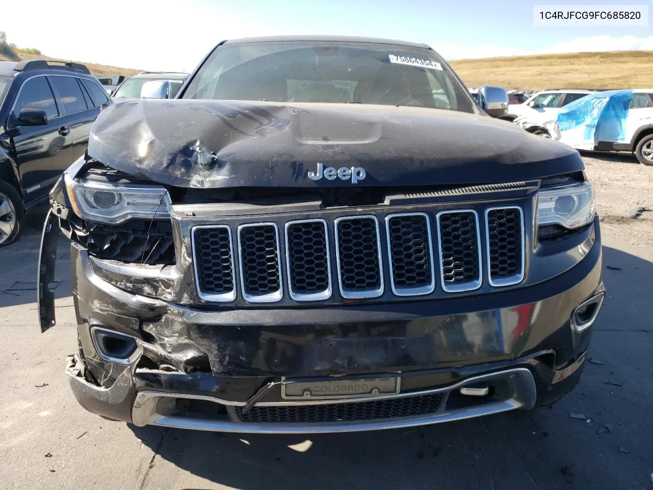 2015 Jeep Grand Cherokee Overland VIN: 1C4RJFCG9FC685820 Lot: 75864354