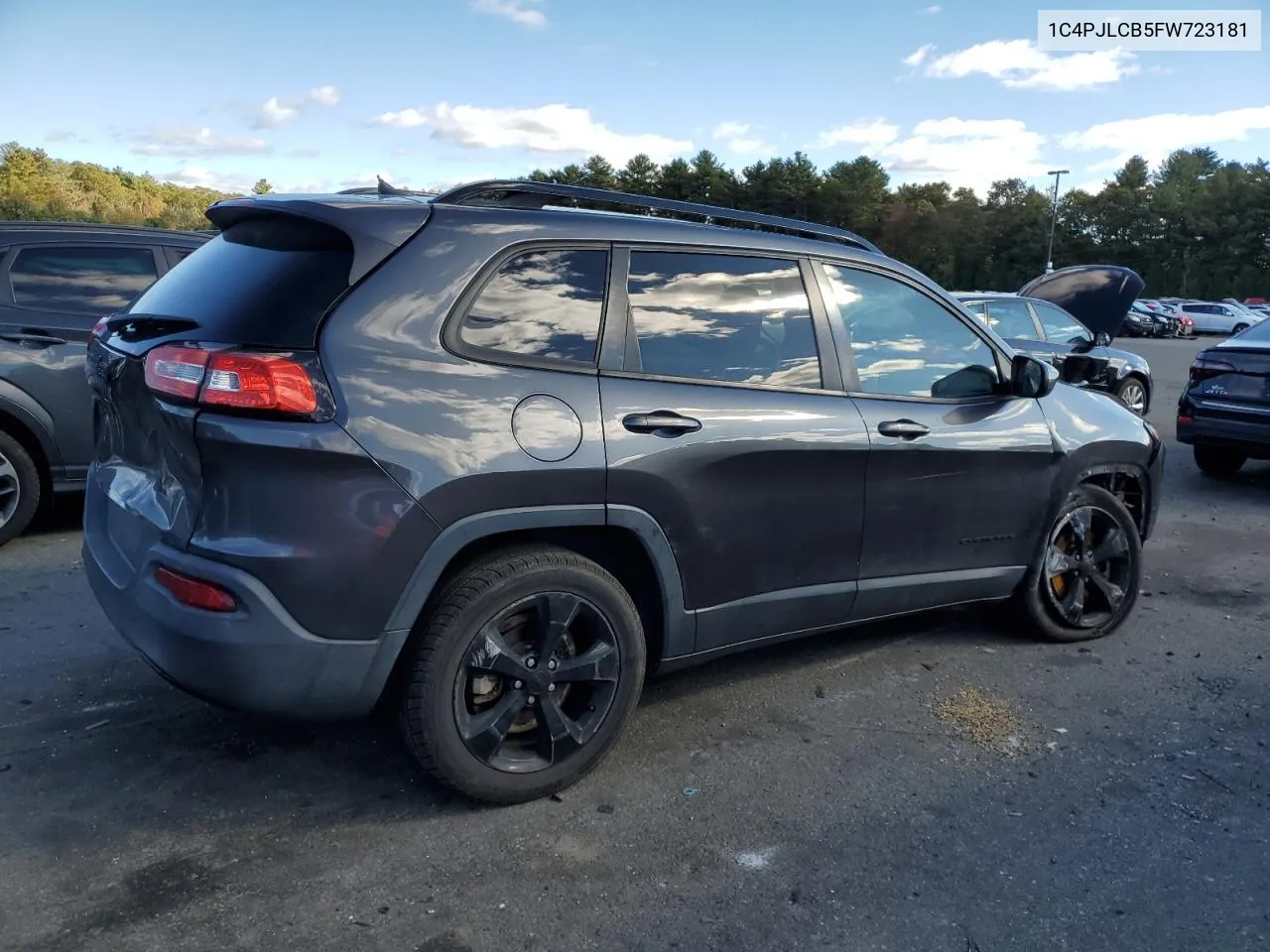 2015 Jeep Cherokee Latitude VIN: 1C4PJLCB5FW723181 Lot: 75874504