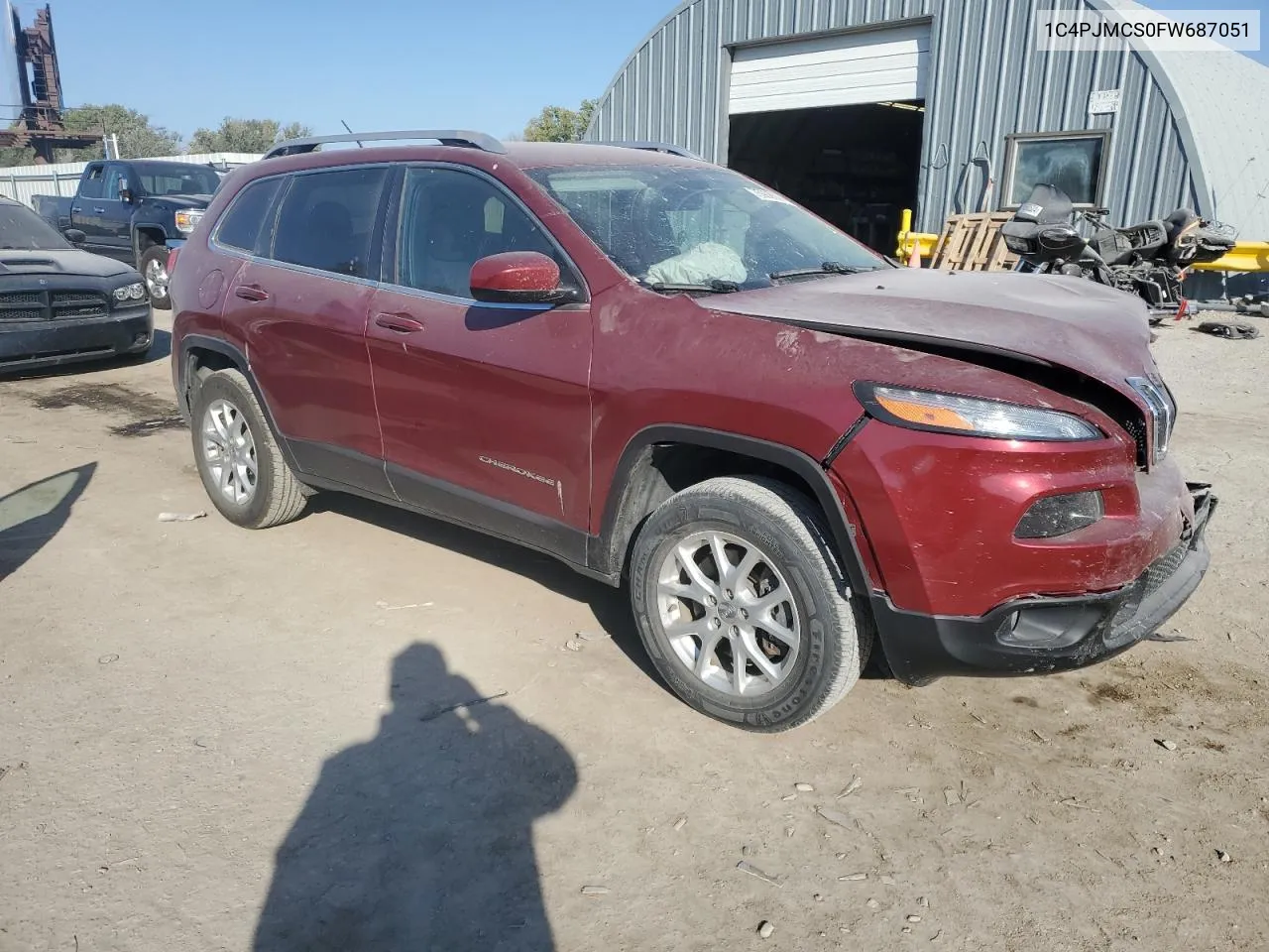 2015 Jeep Cherokee Latitude VIN: 1C4PJMCS0FW687051 Lot: 75908604