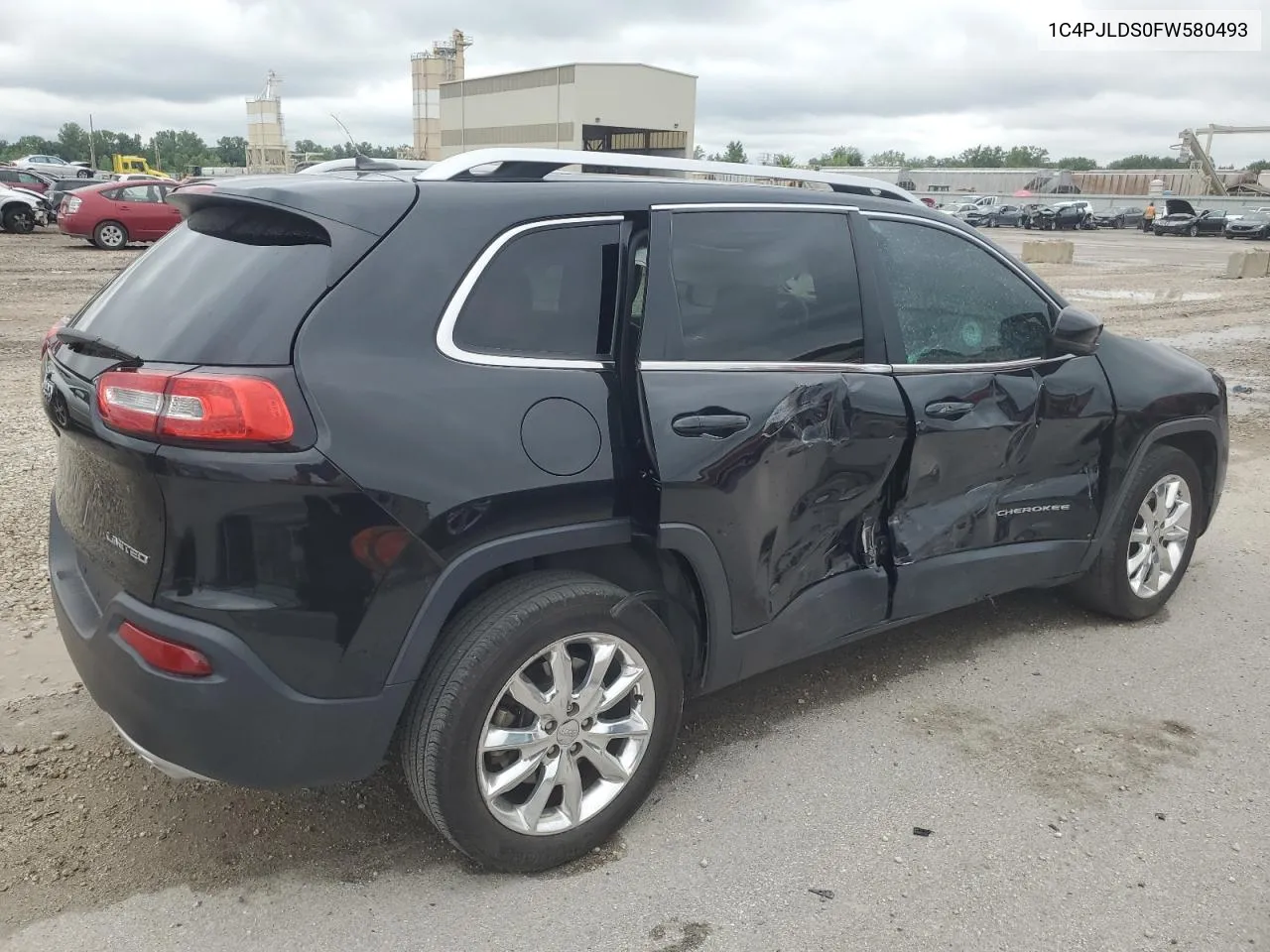 2015 Jeep Cherokee Limited VIN: 1C4PJLDS0FW580493 Lot: 75985854