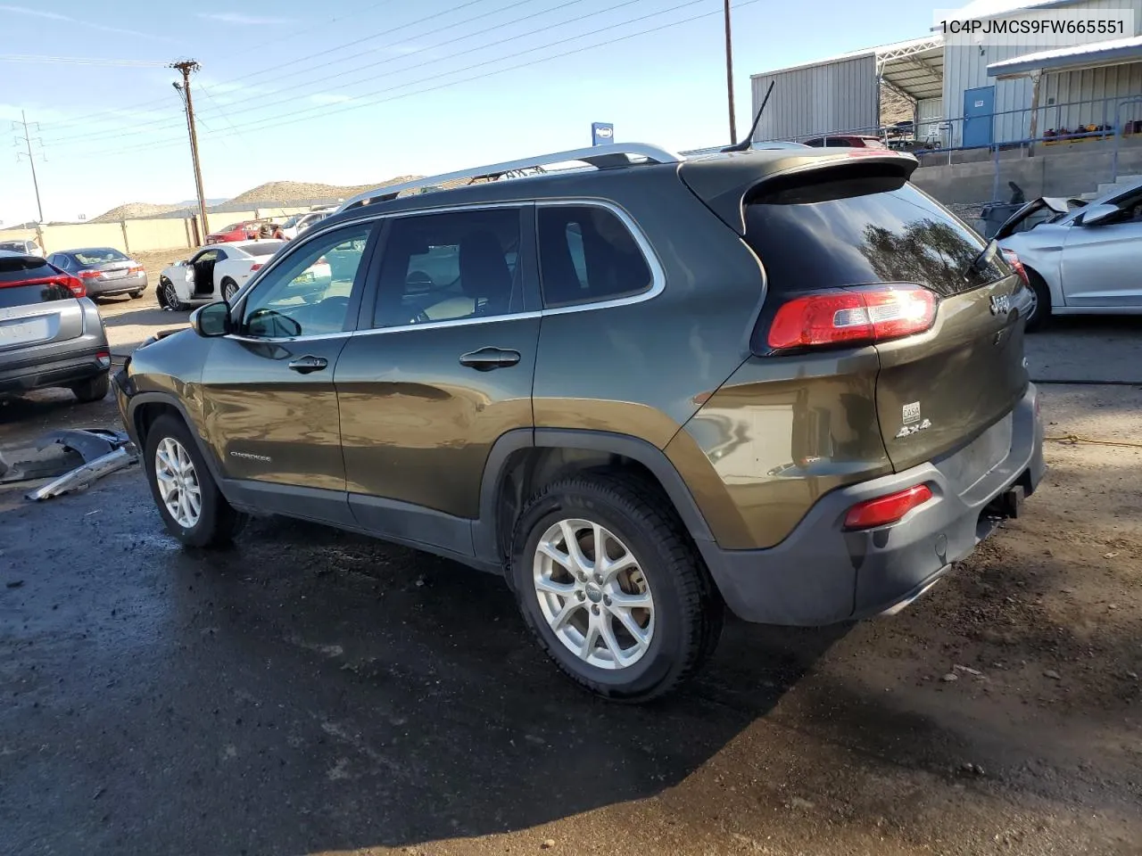 2015 Jeep Cherokee Latitude VIN: 1C4PJMCS9FW665551 Lot: 76015104