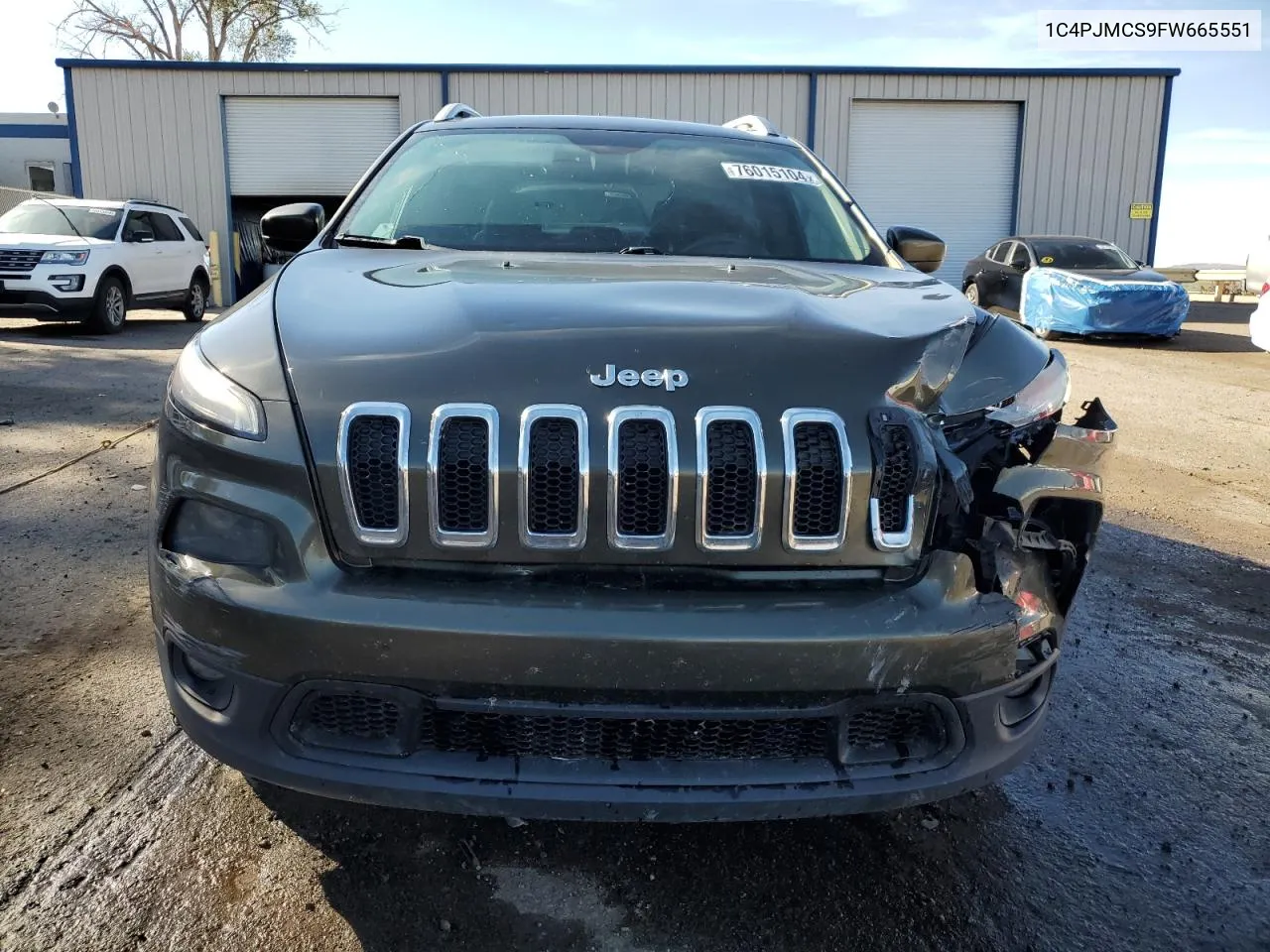 2015 Jeep Cherokee Latitude VIN: 1C4PJMCS9FW665551 Lot: 76015104