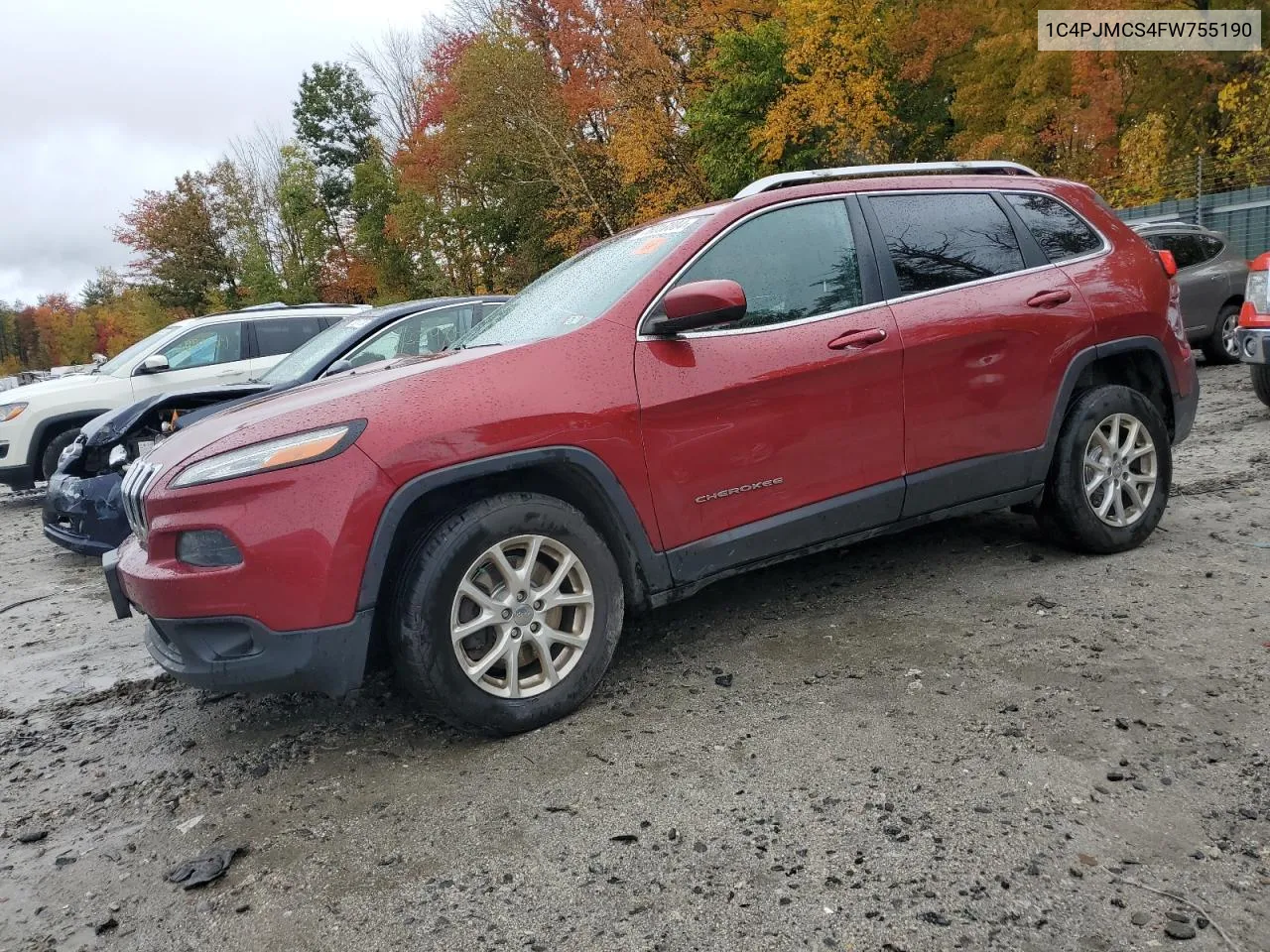 2015 Jeep Cherokee Latitude VIN: 1C4PJMCS4FW755190 Lot: 76017884