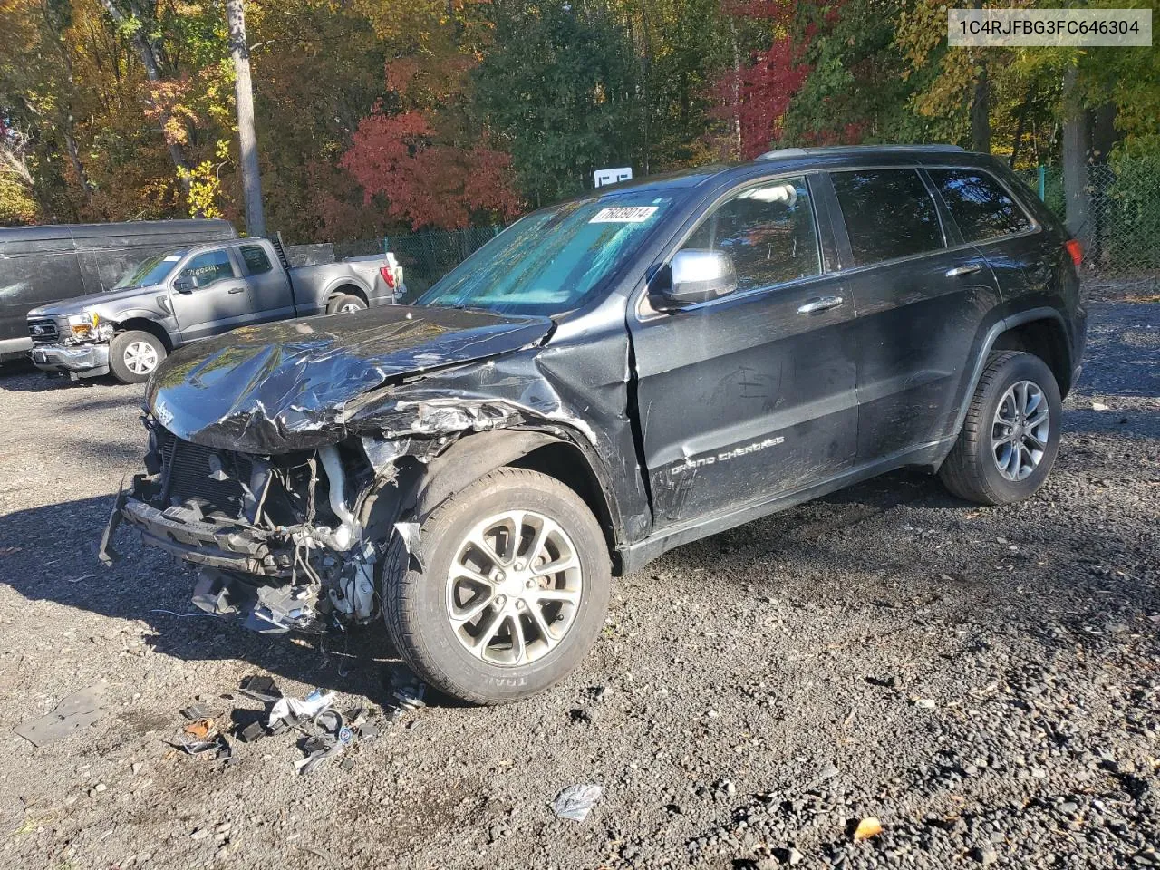 2015 Jeep Grand Cherokee Limited VIN: 1C4RJFBG3FC646304 Lot: 76039014