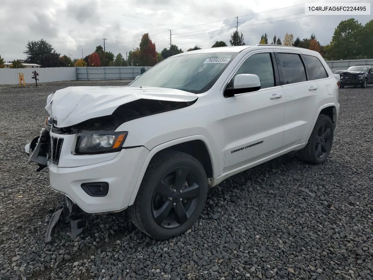 2015 Jeep Grand Cherokee Laredo VIN: 1C4RJFAG6FC224495 Lot: 76056334