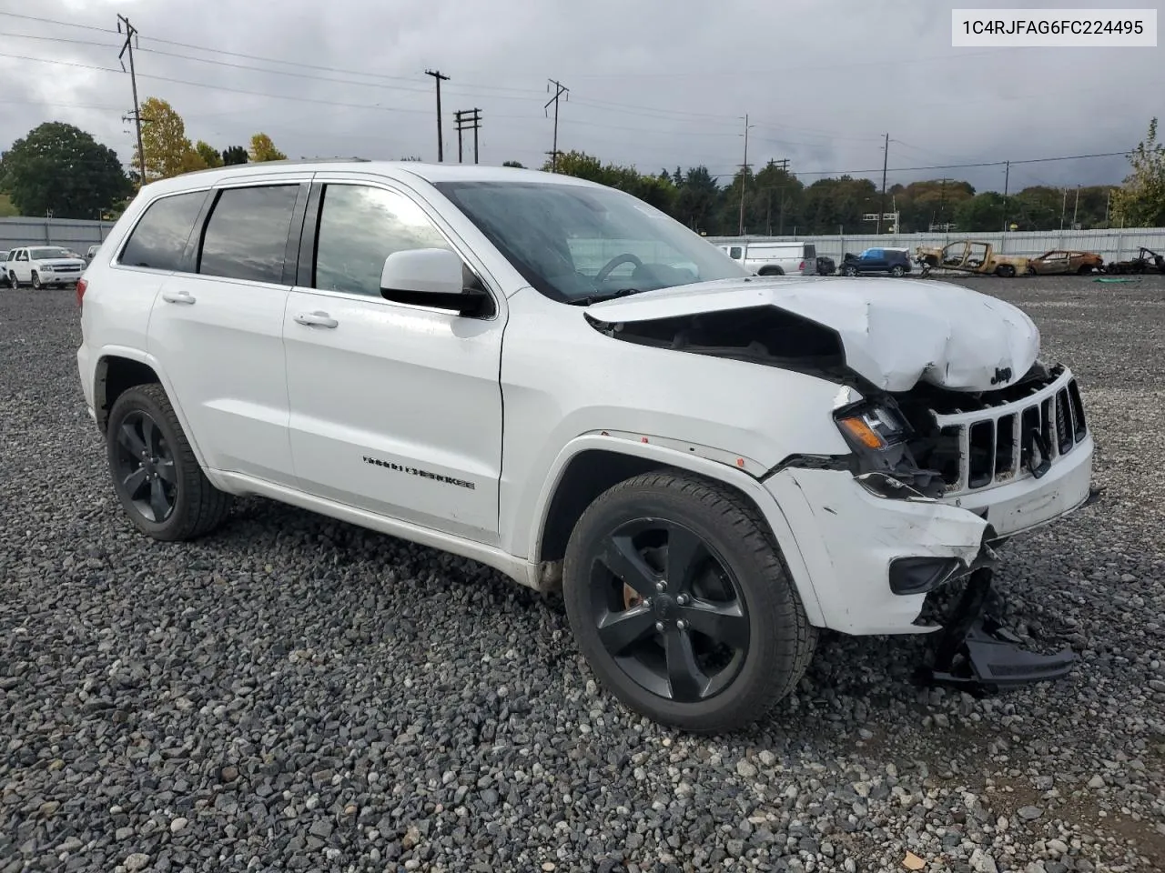 2015 Jeep Grand Cherokee Laredo VIN: 1C4RJFAG6FC224495 Lot: 76056334