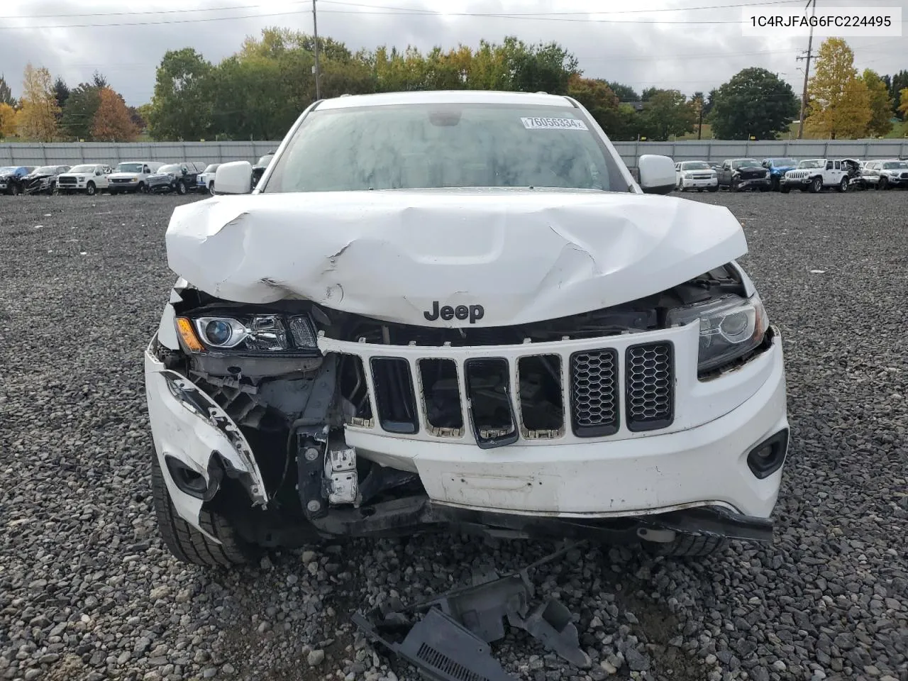 2015 Jeep Grand Cherokee Laredo VIN: 1C4RJFAG6FC224495 Lot: 76056334