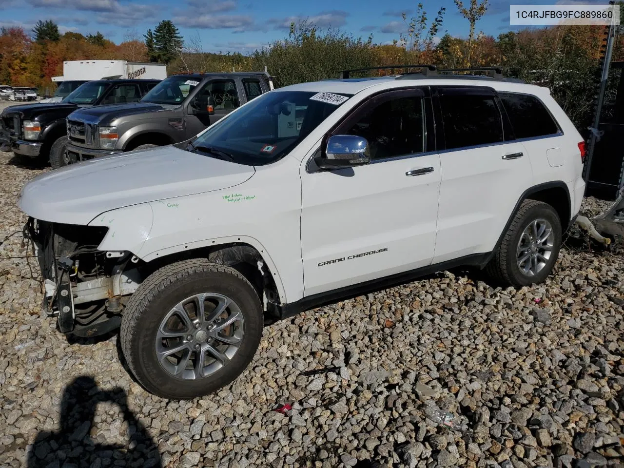 2015 Jeep Grand Cherokee Limited VIN: 1C4RJFBG9FC889860 Lot: 76059704