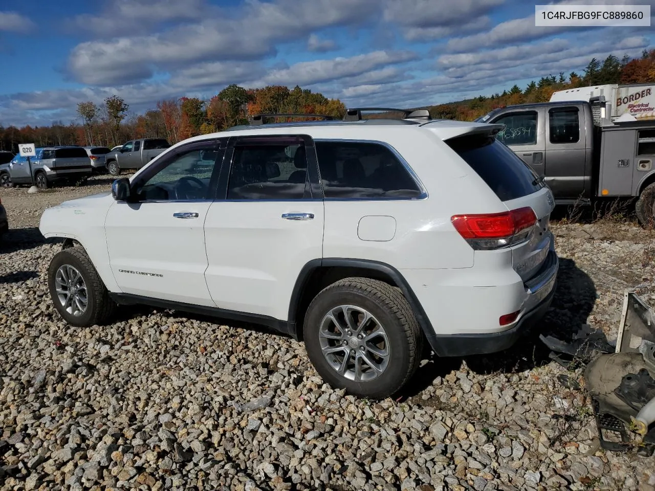 2015 Jeep Grand Cherokee Limited VIN: 1C4RJFBG9FC889860 Lot: 76059704