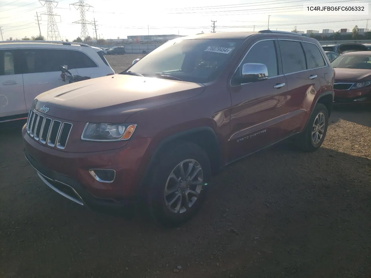 2015 Jeep Grand Cherokee Limited VIN: 1C4RJFBG6FC606332 Lot: 76079454