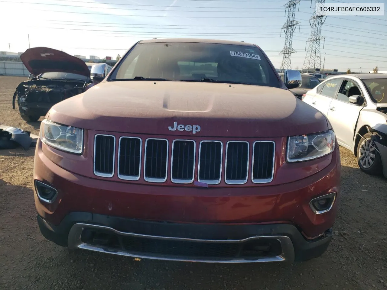 2015 Jeep Grand Cherokee Limited VIN: 1C4RJFBG6FC606332 Lot: 76079454