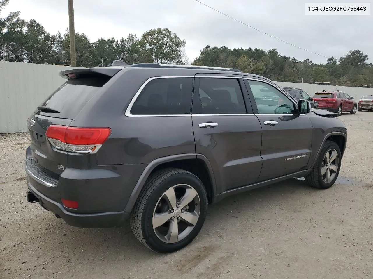 2015 Jeep Grand Cherokee Overland VIN: 1C4RJECG2FC755443 Lot: 76084654