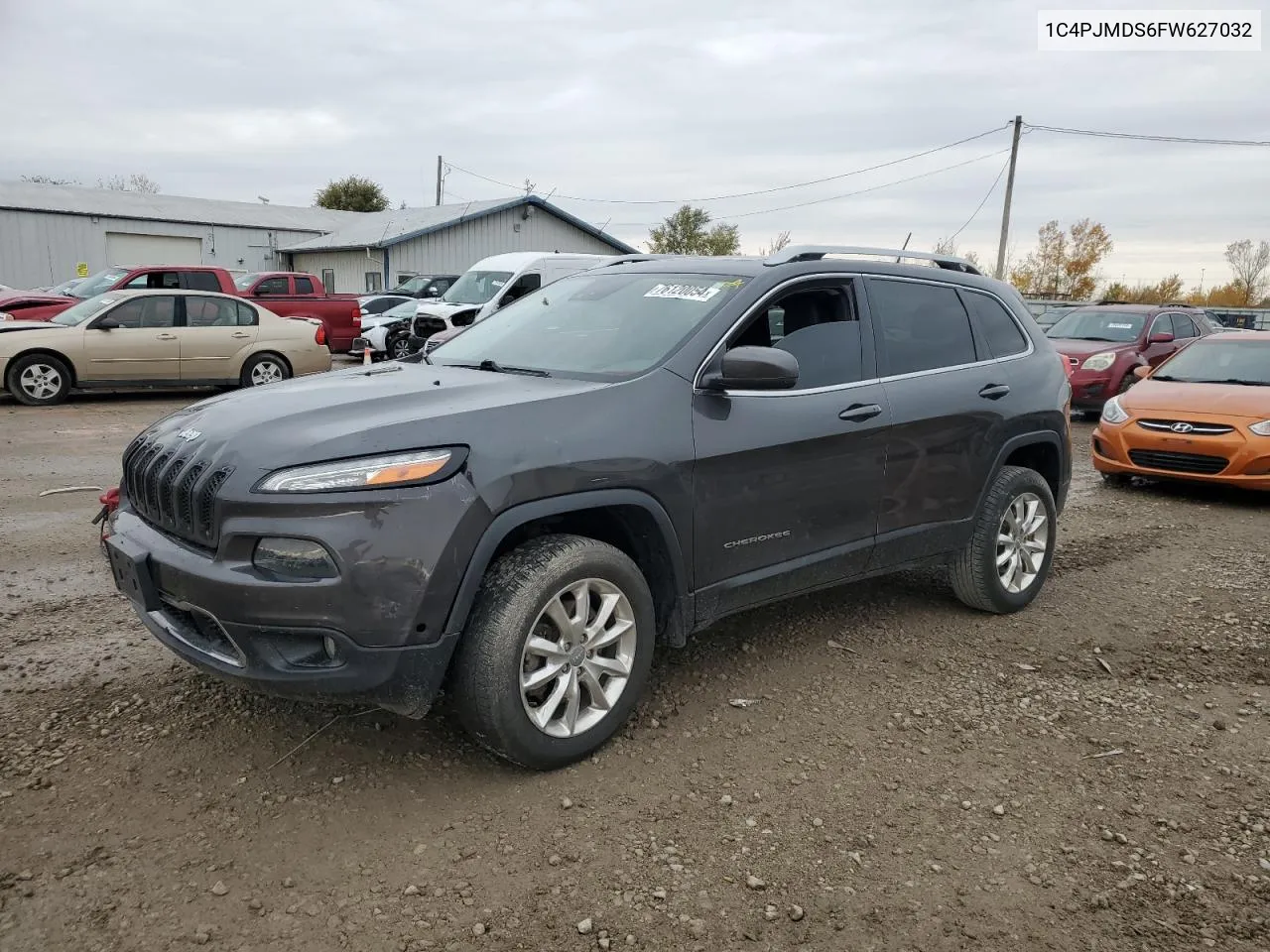 2015 Jeep Cherokee Limited VIN: 1C4PJMDS6FW627032 Lot: 76120054