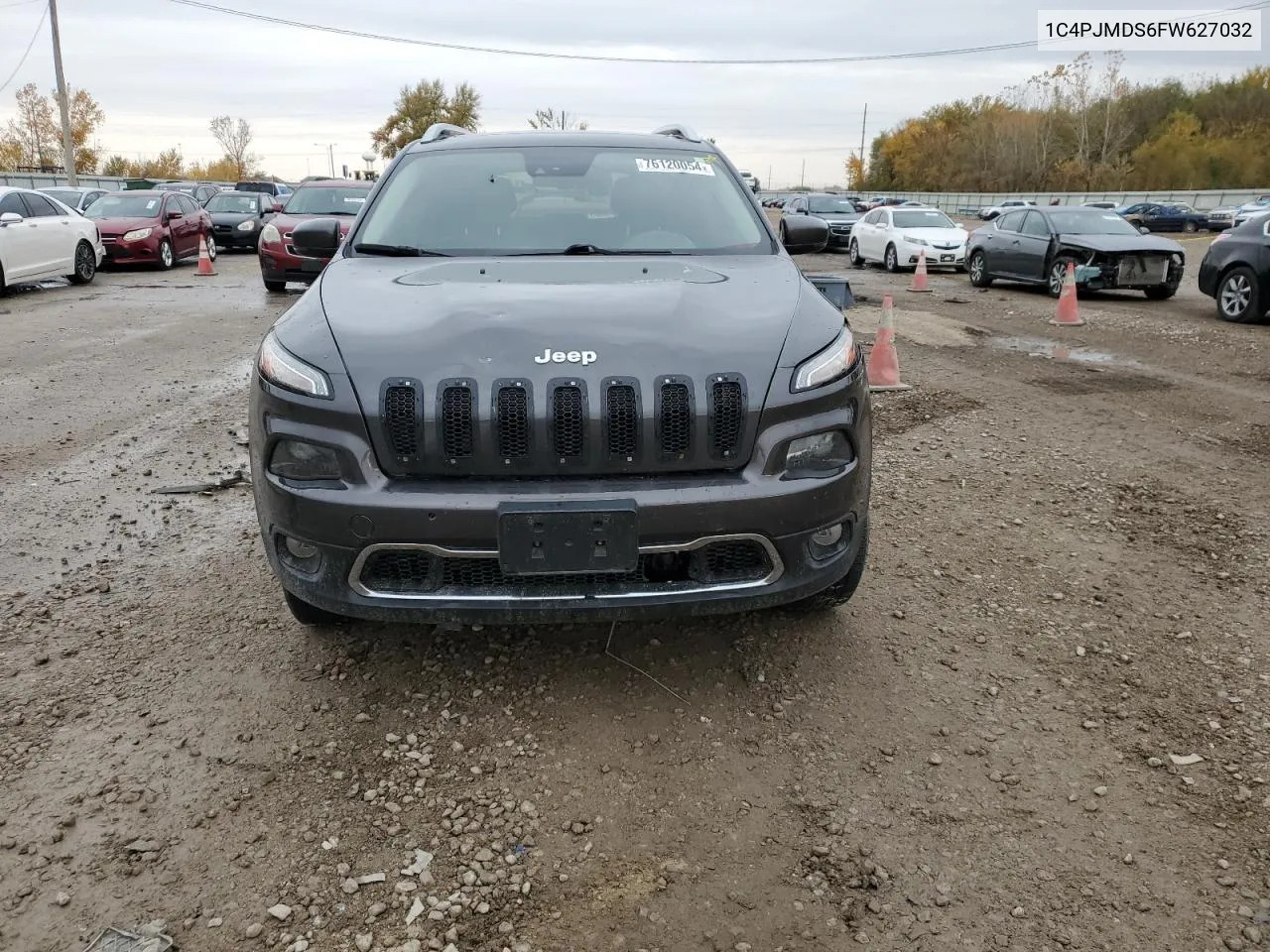 2015 Jeep Cherokee Limited VIN: 1C4PJMDS6FW627032 Lot: 76120054