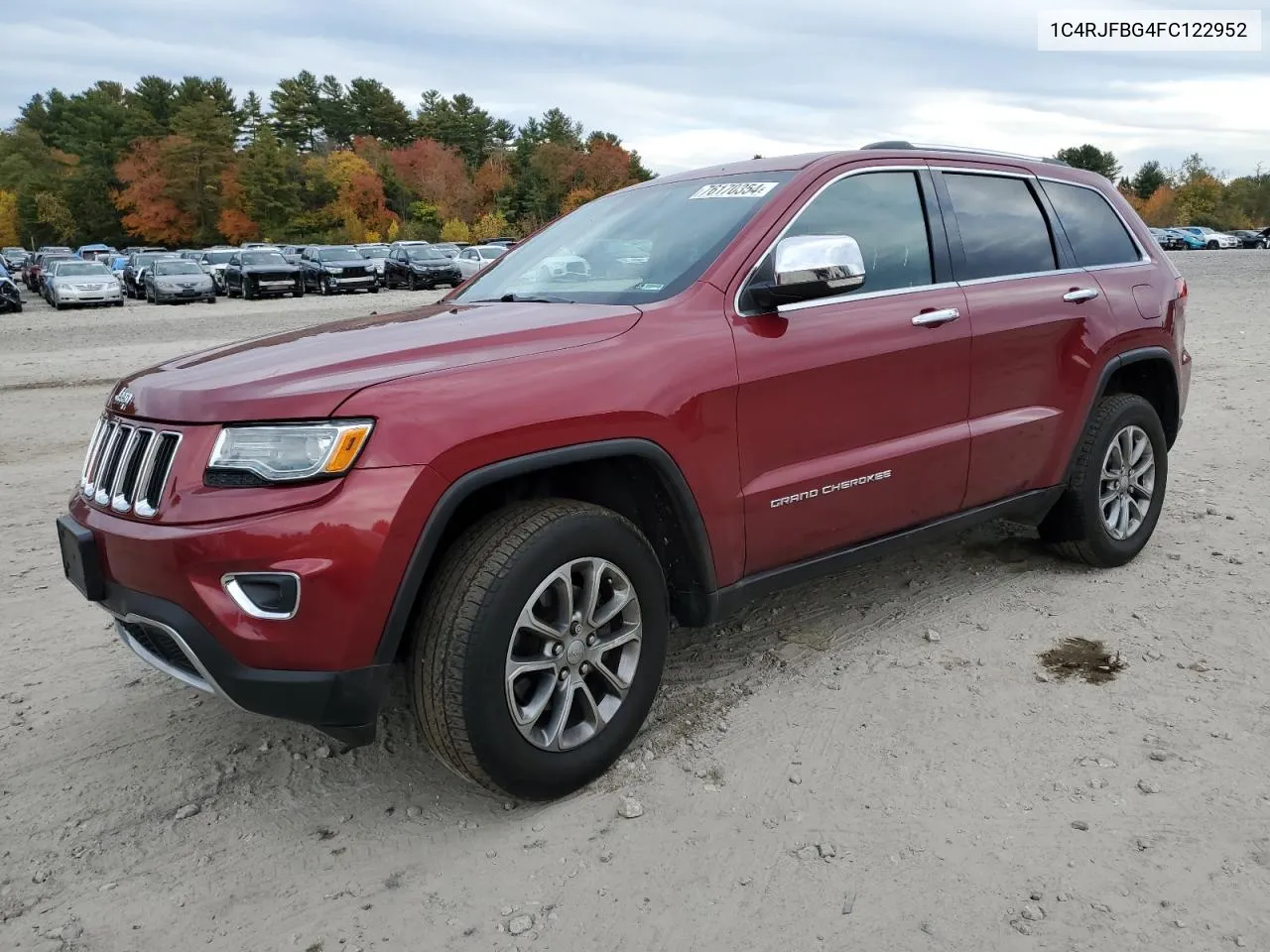 2015 Jeep Grand Cherokee Limited VIN: 1C4RJFBG4FC122952 Lot: 76170354