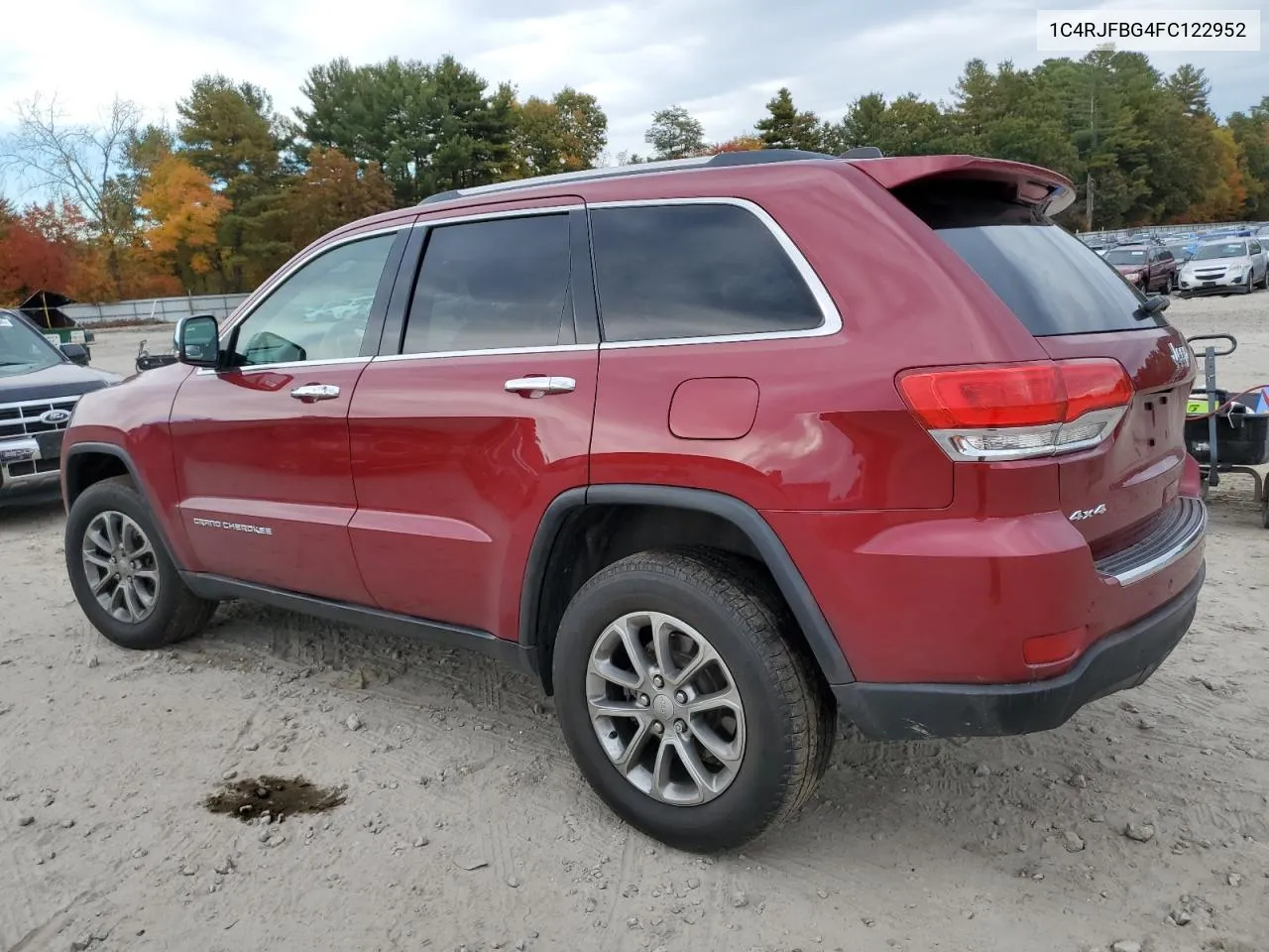 2015 Jeep Grand Cherokee Limited VIN: 1C4RJFBG4FC122952 Lot: 76170354