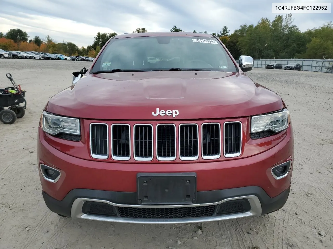 2015 Jeep Grand Cherokee Limited VIN: 1C4RJFBG4FC122952 Lot: 76170354