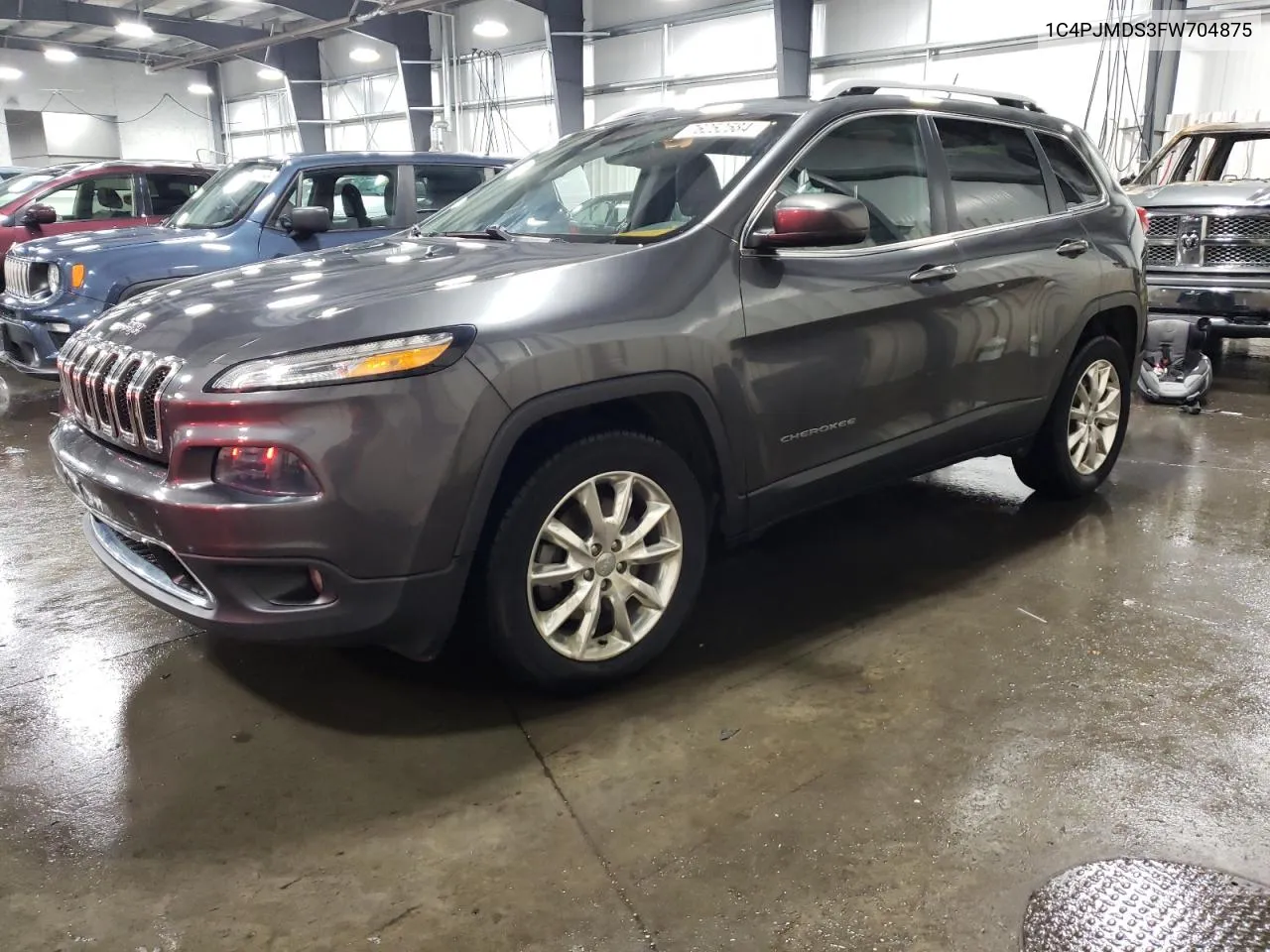 2015 Jeep Cherokee Limited VIN: 1C4PJMDS3FW704875 Lot: 76252584