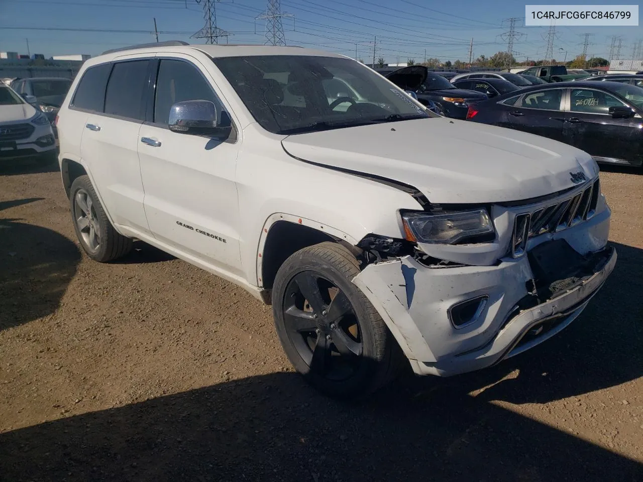 2015 Jeep Grand Cherokee Overland VIN: 1C4RJFCG6FC846799 Lot: 76256594