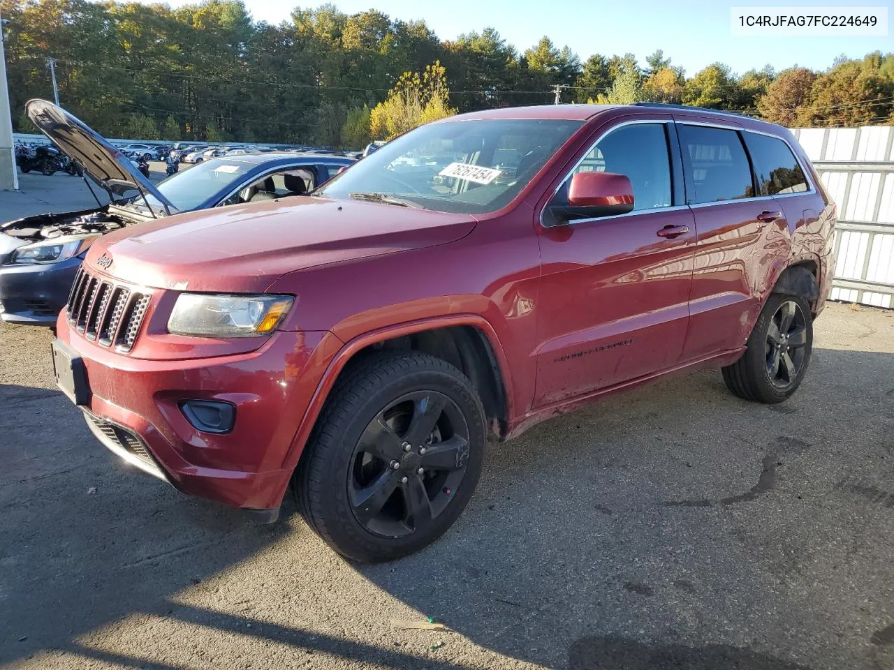 2015 Jeep Grand Cherokee Laredo VIN: 1C4RJFAG7FC224649 Lot: 76267454