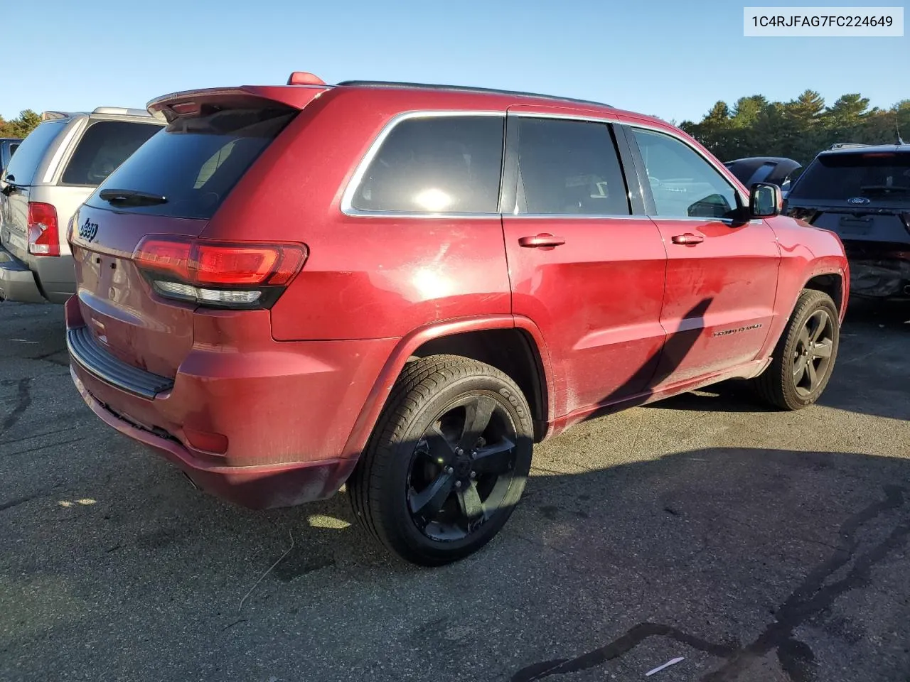 2015 Jeep Grand Cherokee Laredo VIN: 1C4RJFAG7FC224649 Lot: 76267454