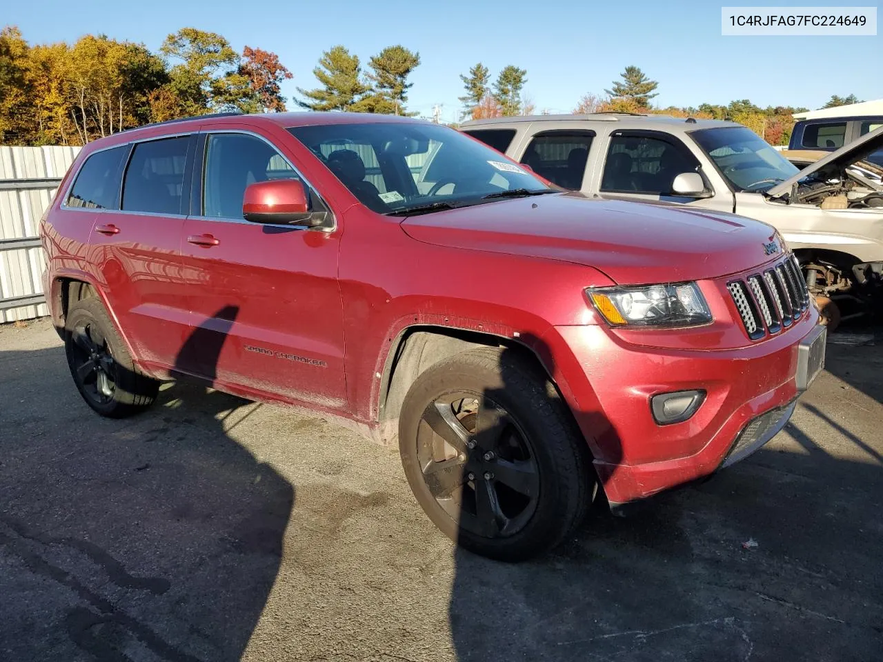 1C4RJFAG7FC224649 2015 Jeep Grand Cherokee Laredo