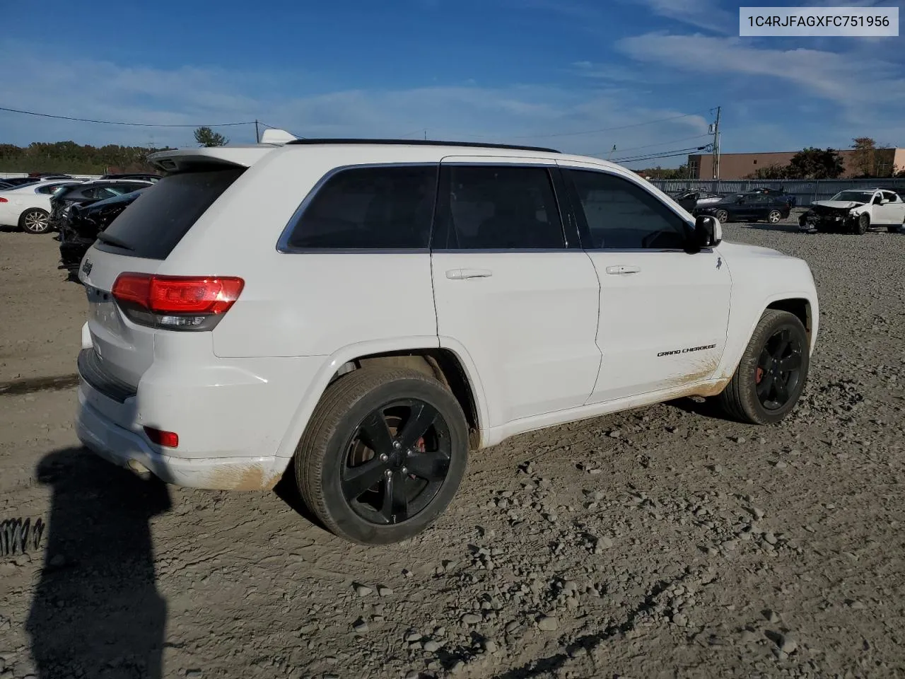 2015 Jeep Grand Cherokee Laredo VIN: 1C4RJFAGXFC751956 Lot: 76306624