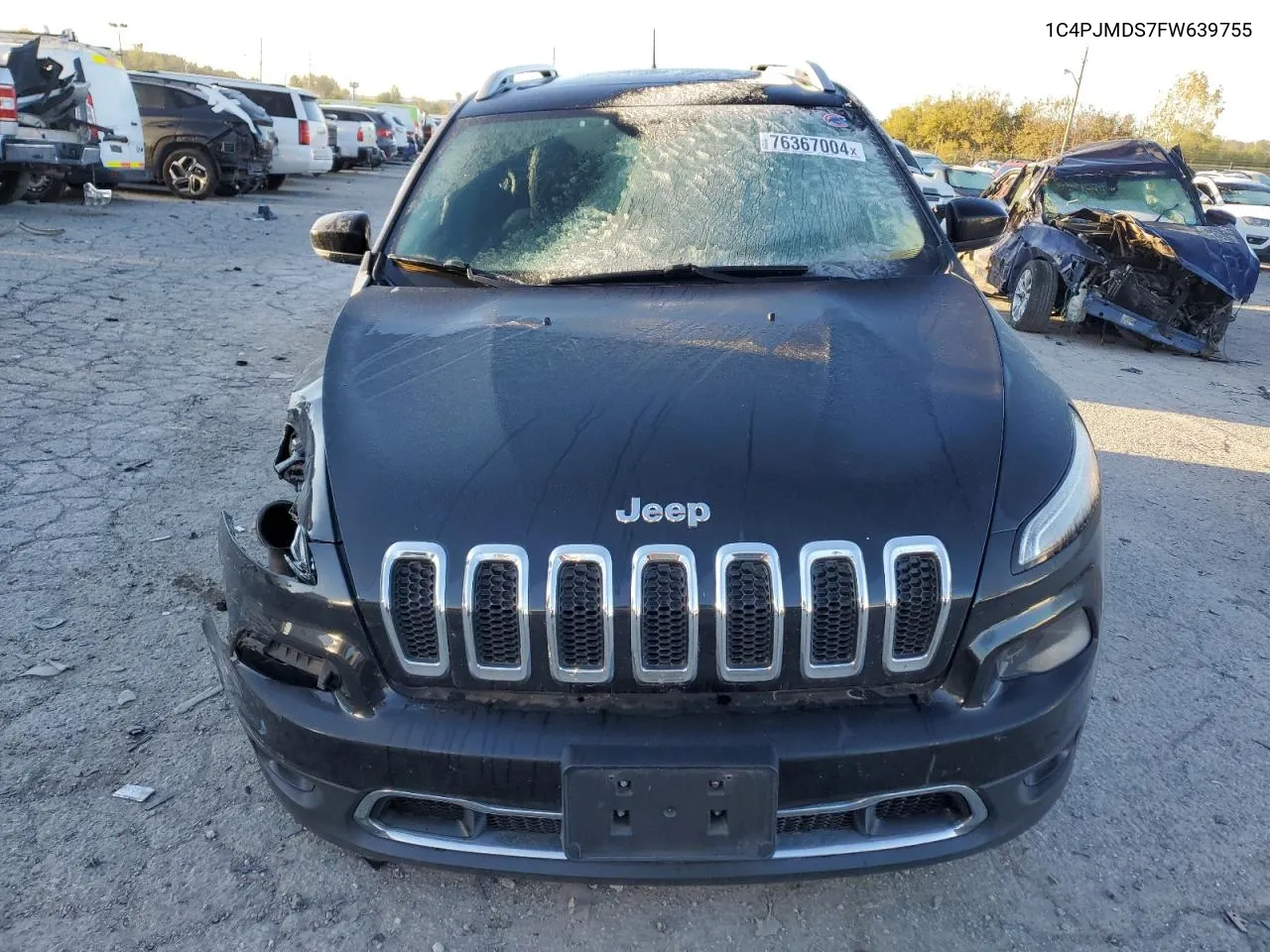 2015 Jeep Cherokee Limited VIN: 1C4PJMDS7FW639755 Lot: 76367004