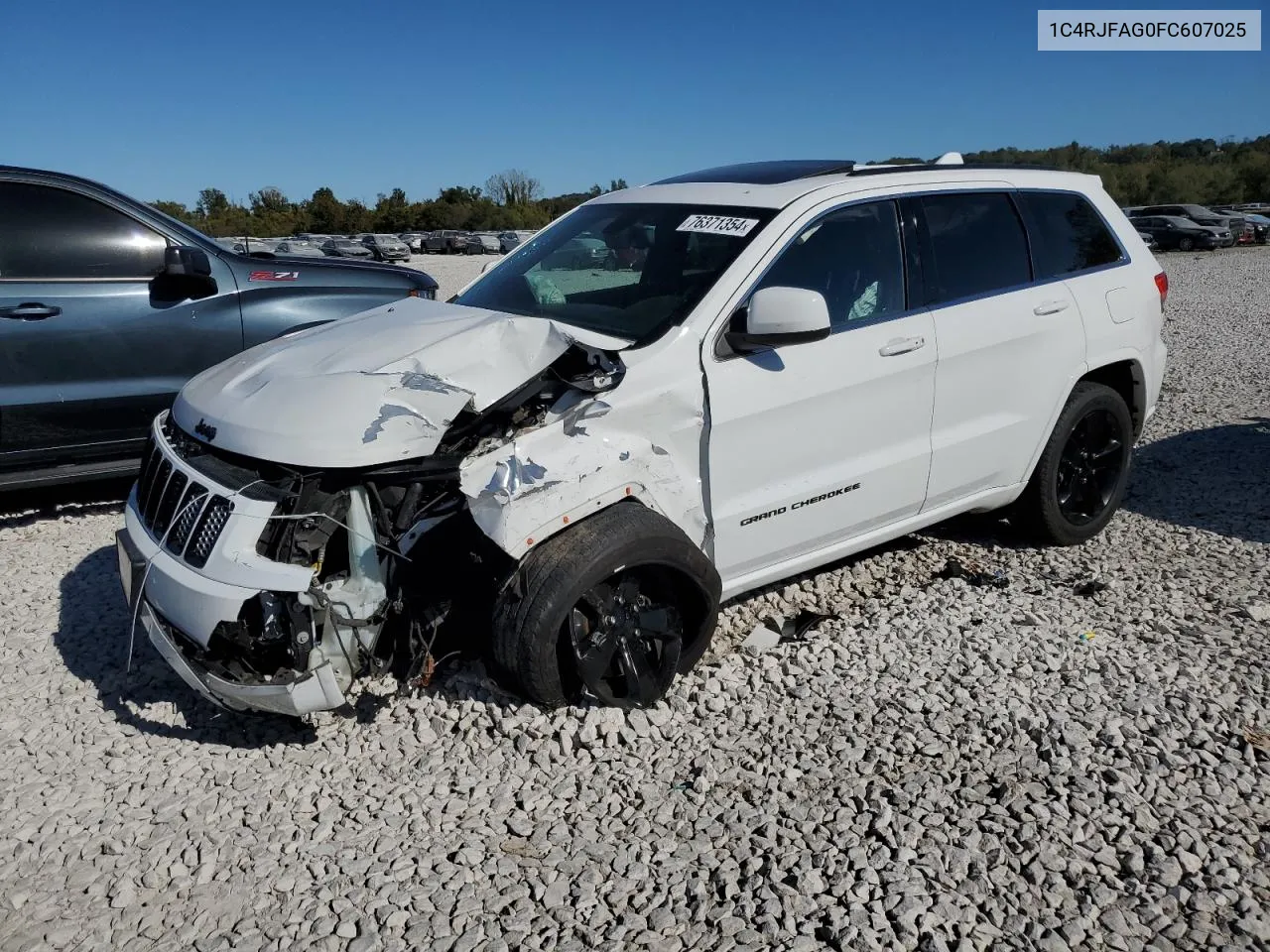 2015 Jeep Grand Cherokee Laredo VIN: 1C4RJFAG0FC607025 Lot: 76371354