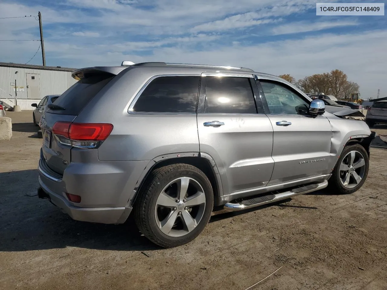 2015 Jeep Grand Cherokee Overland VIN: 1C4RJFCG5FC148409 Lot: 76382194