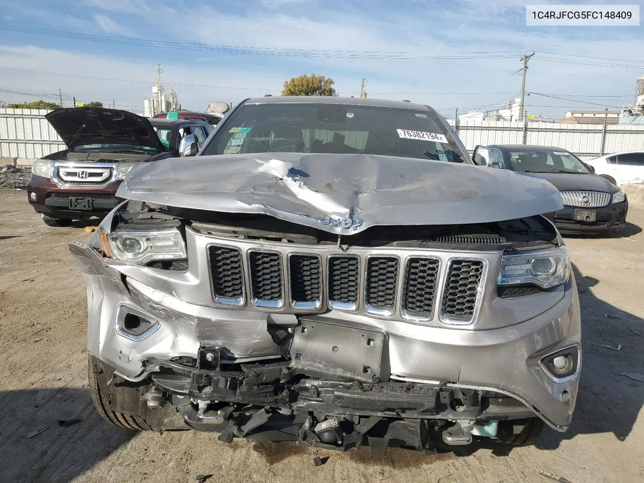 2015 Jeep Grand Cherokee Overland VIN: 1C4RJFCG5FC148409 Lot: 76382194