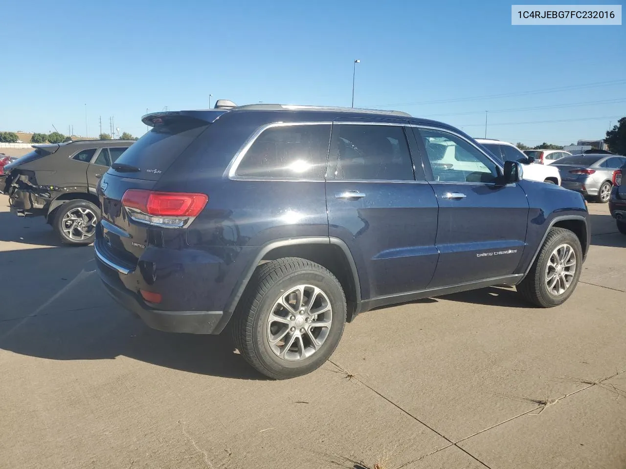 2015 Jeep Grand Cherokee Limited VIN: 1C4RJEBG7FC232016 Lot: 76416854