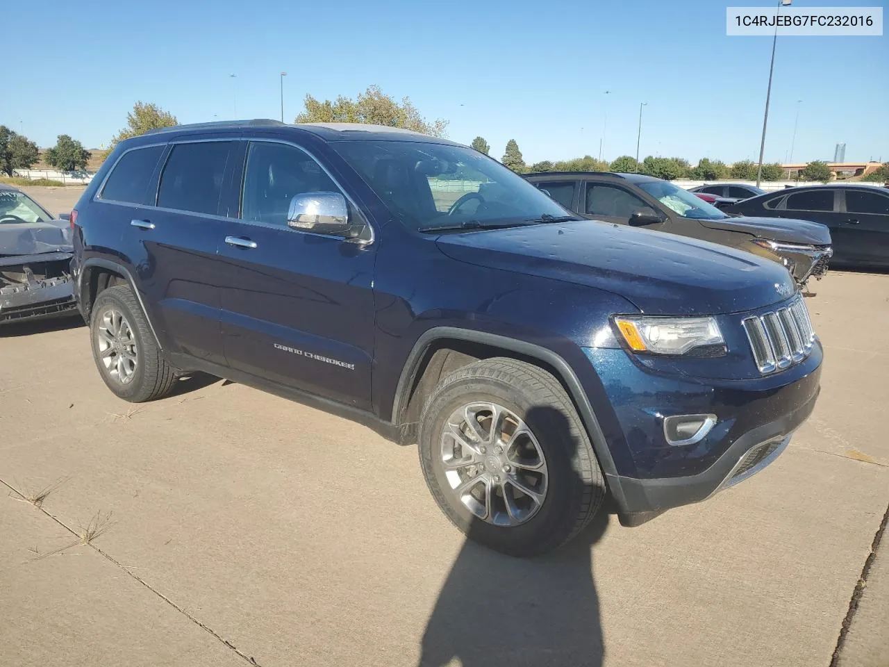 2015 Jeep Grand Cherokee Limited VIN: 1C4RJEBG7FC232016 Lot: 76416854