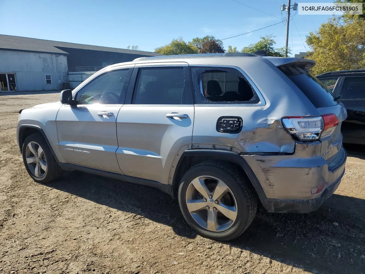 2015 Jeep Grand Cherokee Laredo VIN: 1C4RJFAG6FC151905 Lot: 76452644