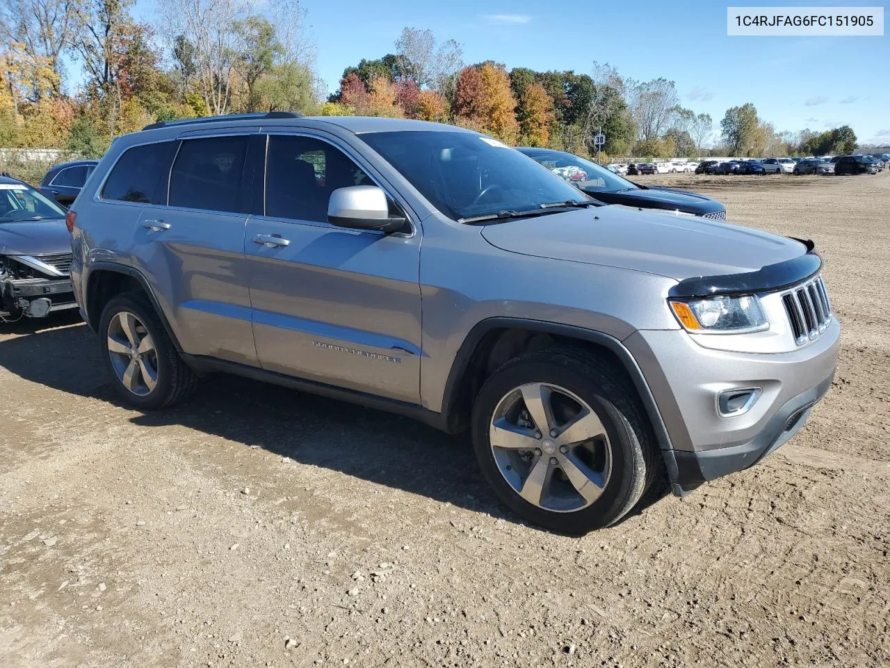 2015 Jeep Grand Cherokee Laredo VIN: 1C4RJFAG6FC151905 Lot: 76452644